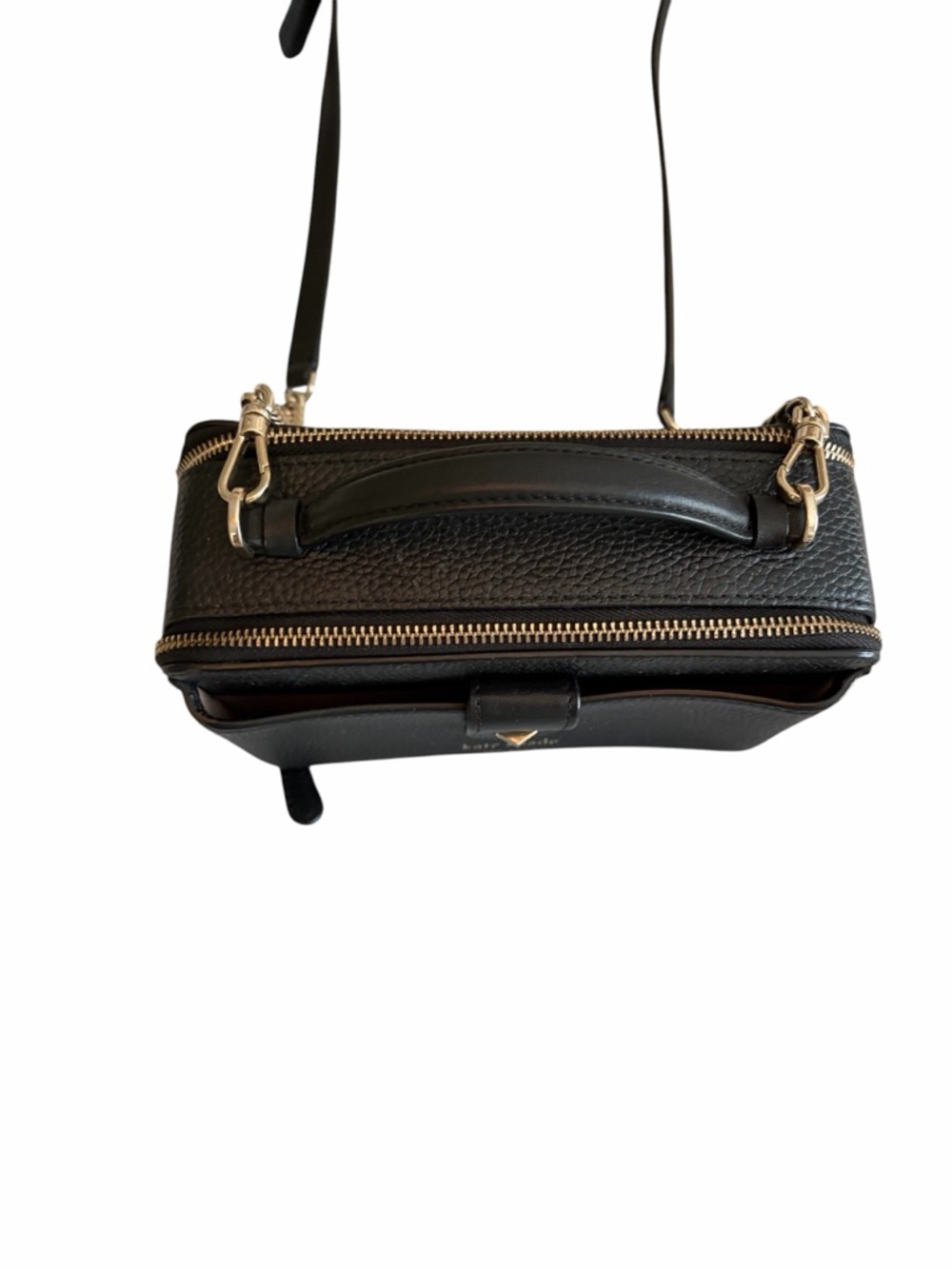 Kate Spade Hudson black pebble leather double zip crossbody - Picture 12 of 12